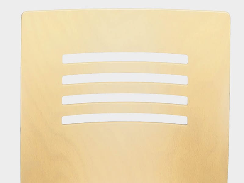 Деревянный шпон консольный штабелируемый стул Brunner ARCH-00079271 - Вид №3