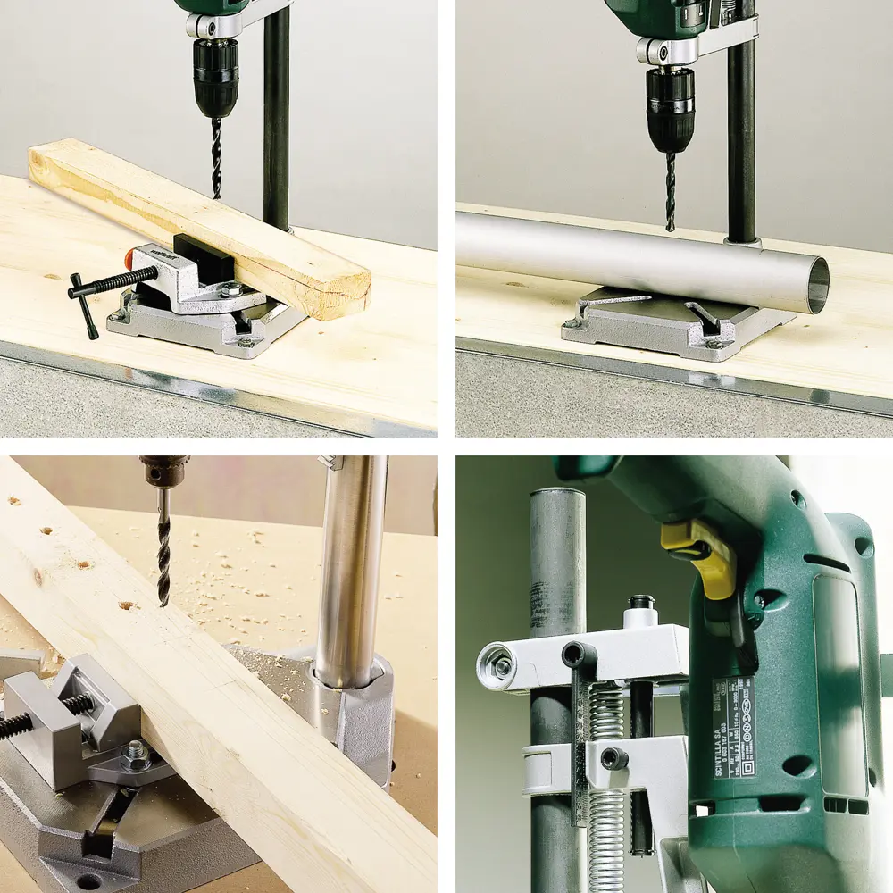 Стойка для дрели Wolfcraft 3406301 с круглой колонной и тисками STLM-2084082 - Вид №5