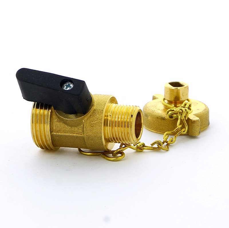 Кран Н со штуцером сливной флажок TIEMME 3/8" 2950024 - Вид №2