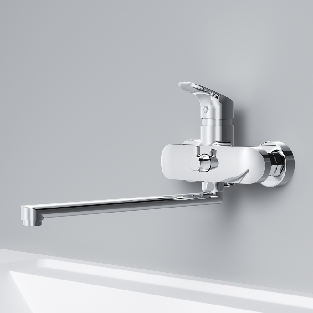 F8090016 смеситель д/ванны/душа излив 350 мм хром шт AM.PM Like - Вид №3