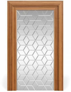 DWFI Прямоугольное зеркало из шпона дерева в раме  00002388