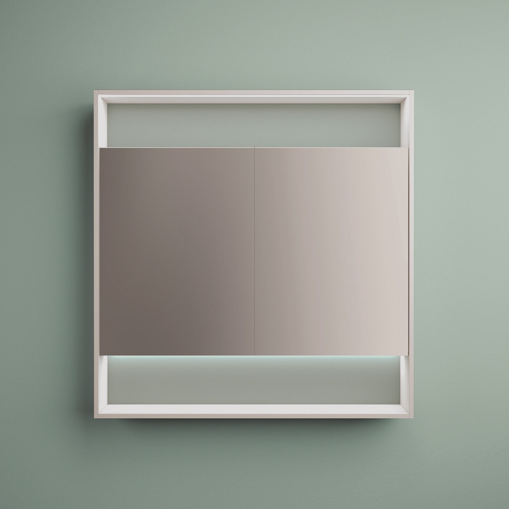 Прямоугольное зеркало с настенным контейнером Mobilcrab Fount ARCH-00004037 - Вид №5