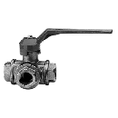 Кран шаровый 3/4 трехходовой (Т-обр.) мод. 128 128