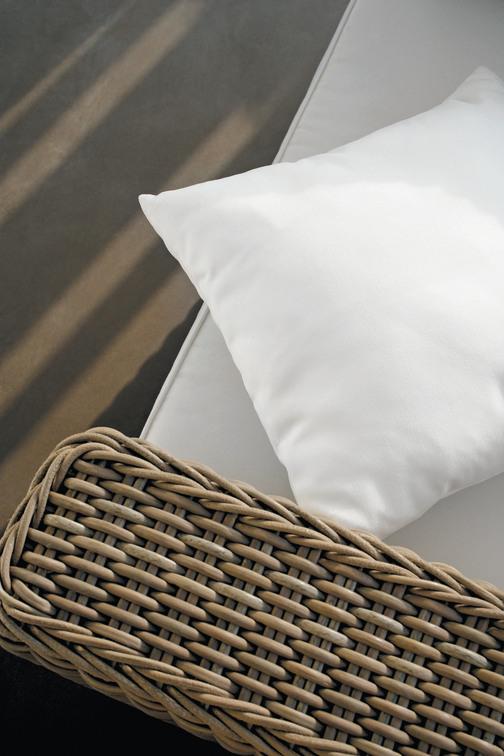 2,5 мест. диван фиксированный шнур 8мм старый серый Manutti San Diego MNST894 - Вид №2