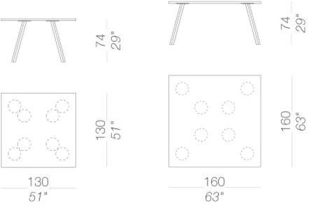 Lapalma Квадратный стол из ламината Ori sun-id-1412114 - Вид №8