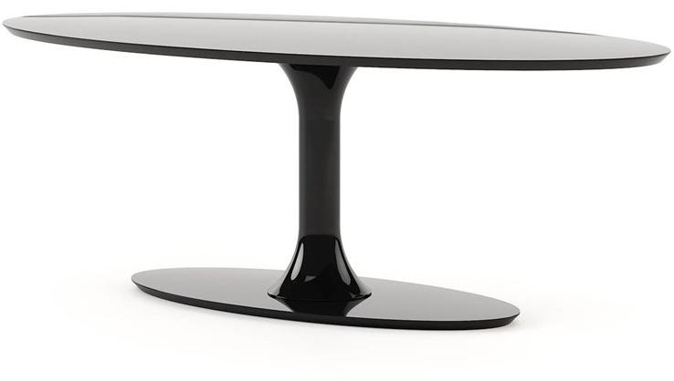 Laskasas Обеденный стол овальный лакированный sun-id-1347526 - Вид №2