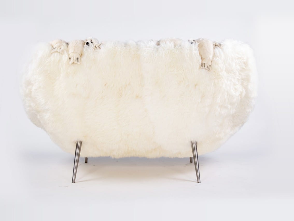 2-местный диван из полиэстера APCOLLECTION Снежный тюлень ARCH-00082022 - Вид №3