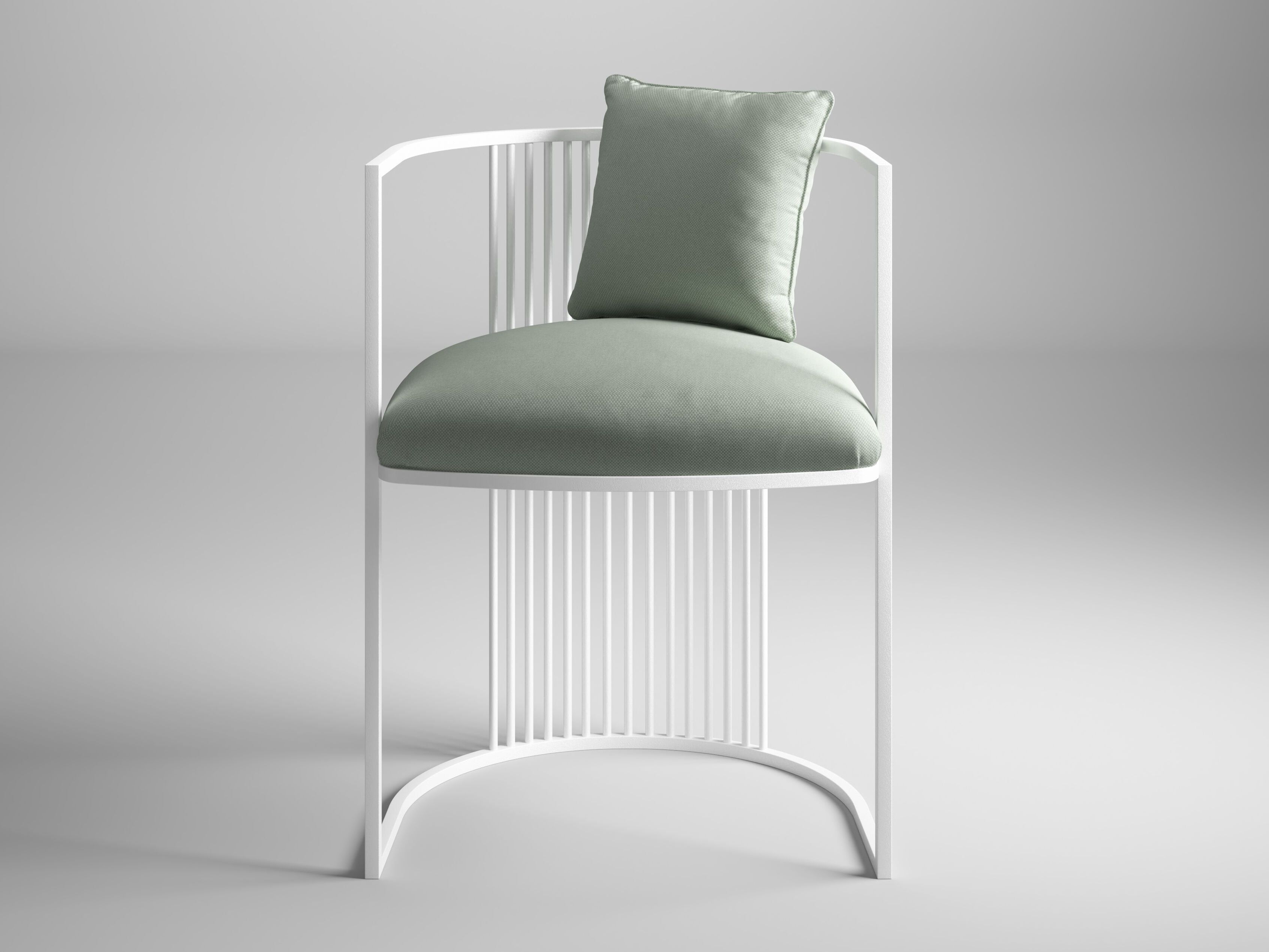 Садовый стул из оцинкованной стали Galbiati Outdoor Alpemare Collection ARCH-00148885