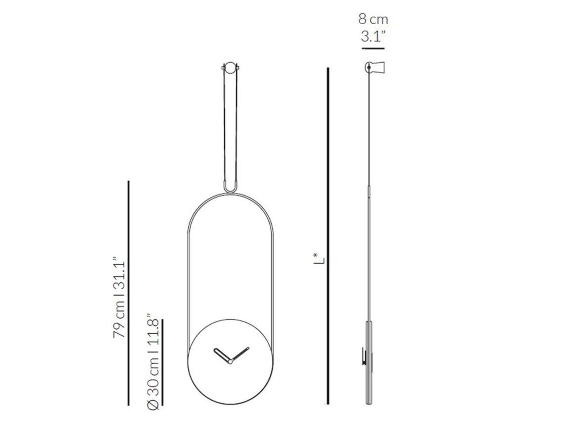 Деревянные настенные часы NOMON Pendulums ARCH-00029592 - Вид №4