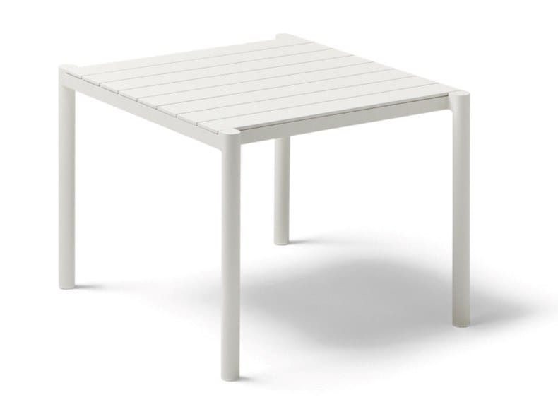 Квадратный алюминиевый стол и столешница из керамогранита POINT Origin ARCH-00090107