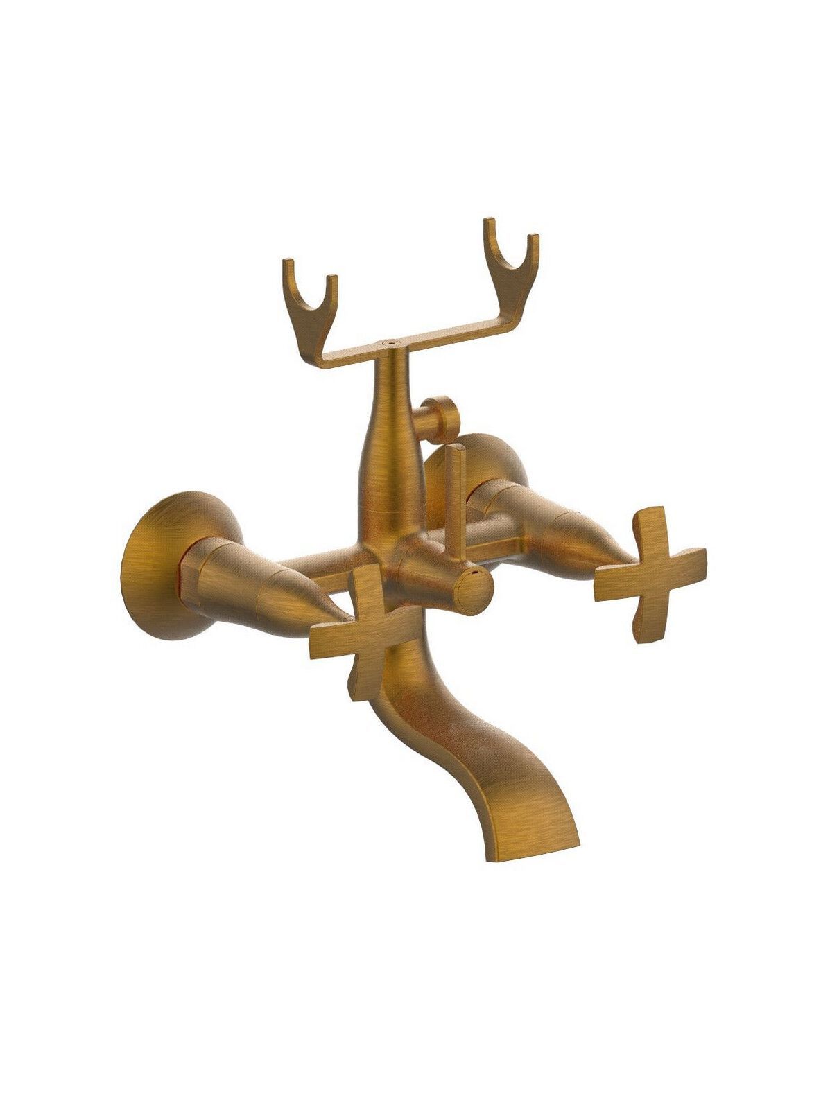 2 отверстия настенный наружный смеситель для ванны Rubinetterie Frattini Lucrezia ARCH-00045706 - Вид №11