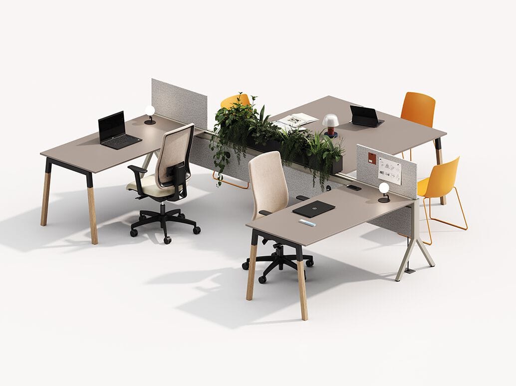 Множественный стол с разделительными панелями FREZZA Pal System ARCH-00140652