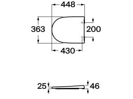 Мягкое пластиковое сиденье для унитаза Roca ONA 801E12..1 / 801E22..1 ARCH-00089233 - Вид №8