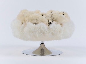 Полиэстер круглый пуф