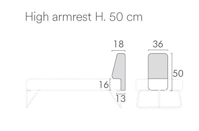 Модульный тканевый диван FREZZA Fedra ARCH-00000958 - Вид №9