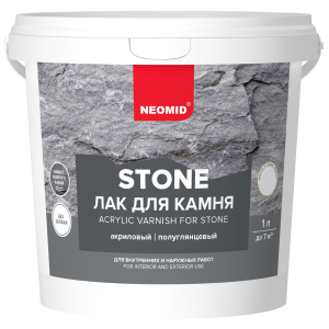 86484641 Лак для камня Stone 1 л прозрачный STLM-0069208 NEOMID