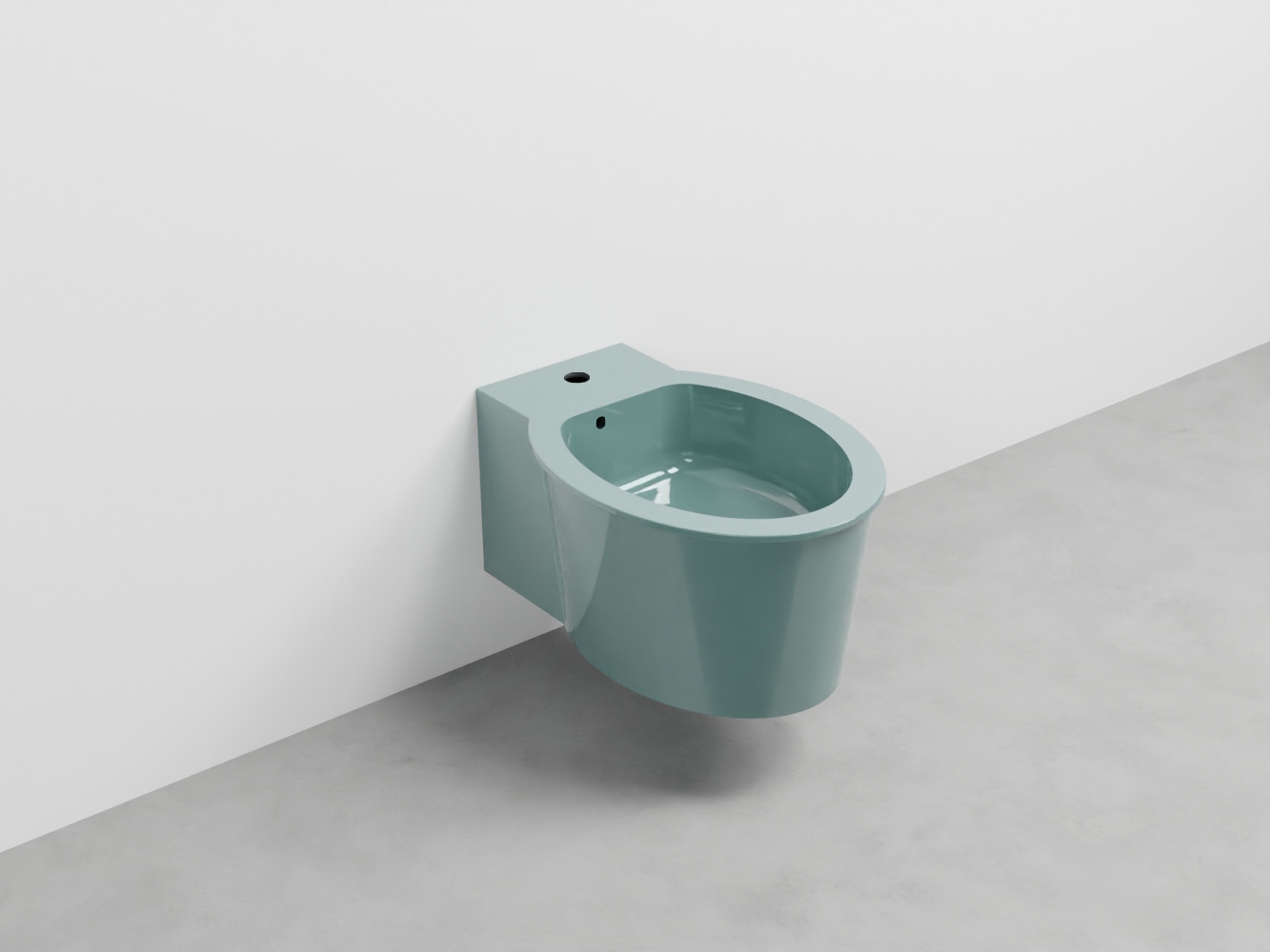 CABS-SM Биде подвесное с одним отверстием под смеситель, в комплекте с крепежами Catino cielo I Catini Ceramica Cielo