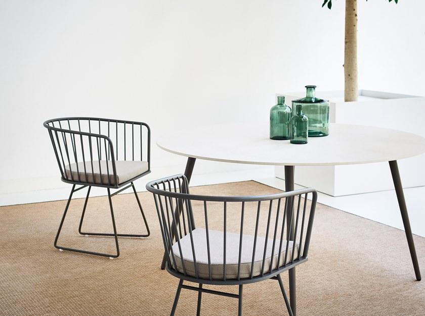 Bivaq Стул с салазками из алюминия с подлокотниками Illa sun-id-1477379 - Вид №5