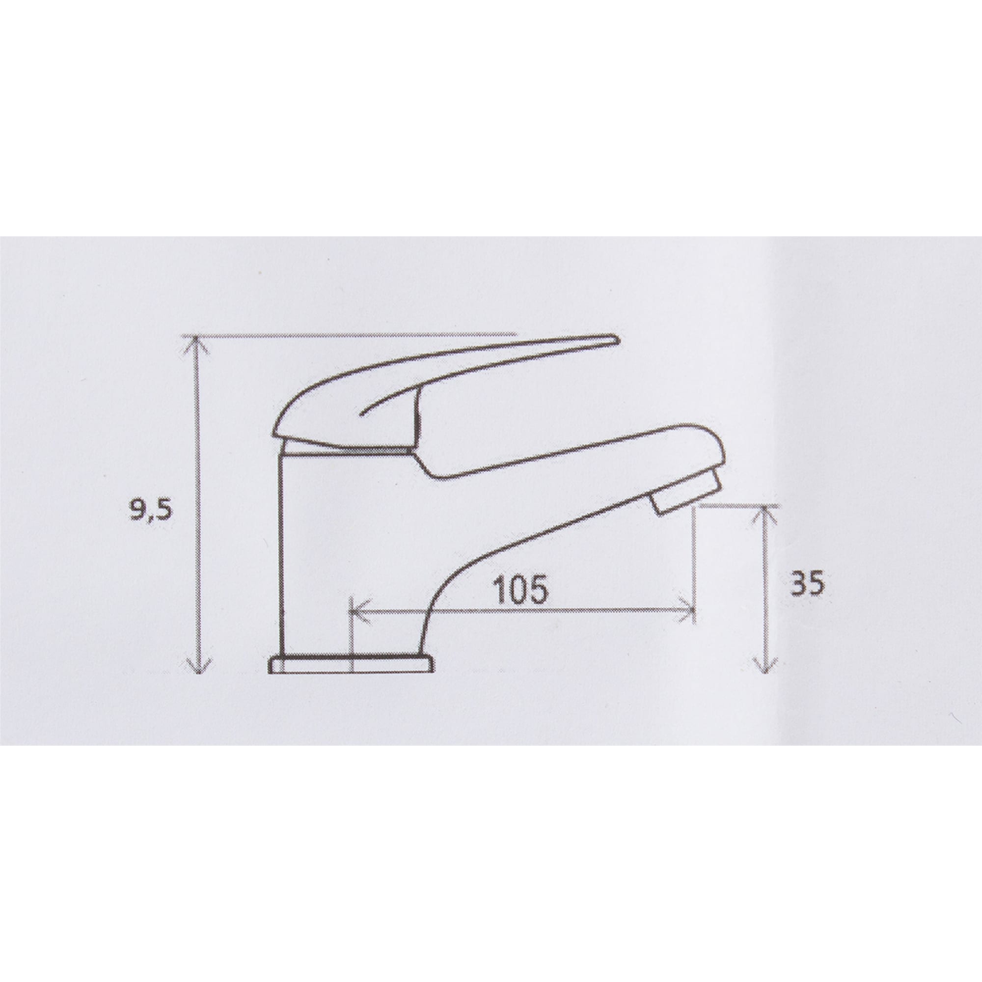 82314608 Смеситель для раковины однорычажный цвет хром тюльпан Santreyd  - Вид №5