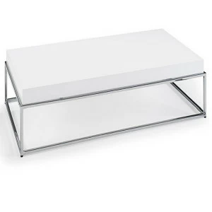 Журнальный столик белый с каркасом хром TC3805AA от Angel Cerda ANGEL CERDA  147472 Белый