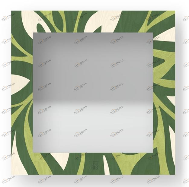 LIGNIS® Квадратное настенное зеркало в раме Dolcevita abstract 12.009