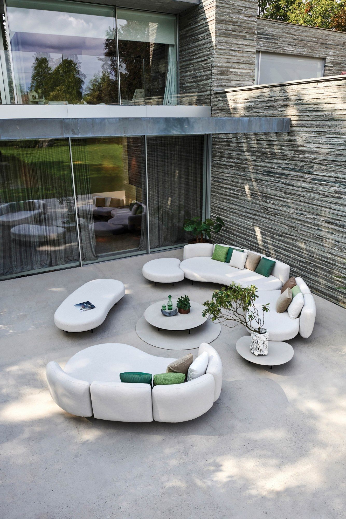 2-местный тканевый садовый диван Royal Botania Organix Lounge ARCH-00055240 - Вид №12