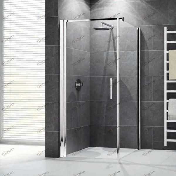 Душевой уголок 74x74 GIADA G+F Novellini GIADA с белым профилем GIADN2G69LS1AGIADNF69LD1A