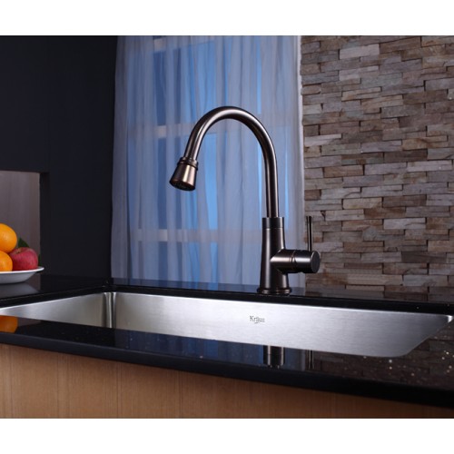 Кухонные смесители KPF-2220ORB латунь krausru  - Вид №3