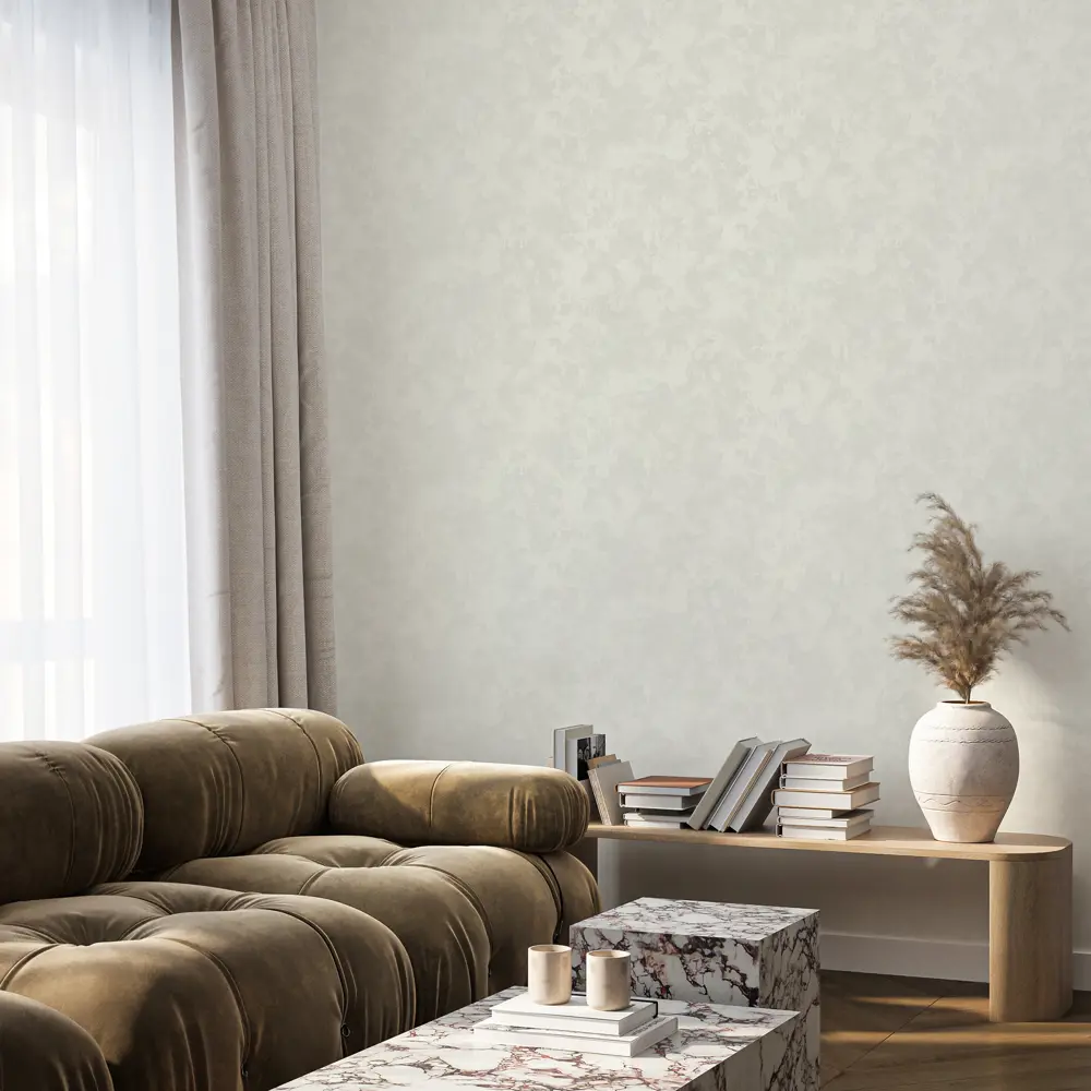 Wall Decor Рокси: Флизелиновые обои белые с текстурой горячего тиснения 89417507 STLM-1564442 - Вид №3