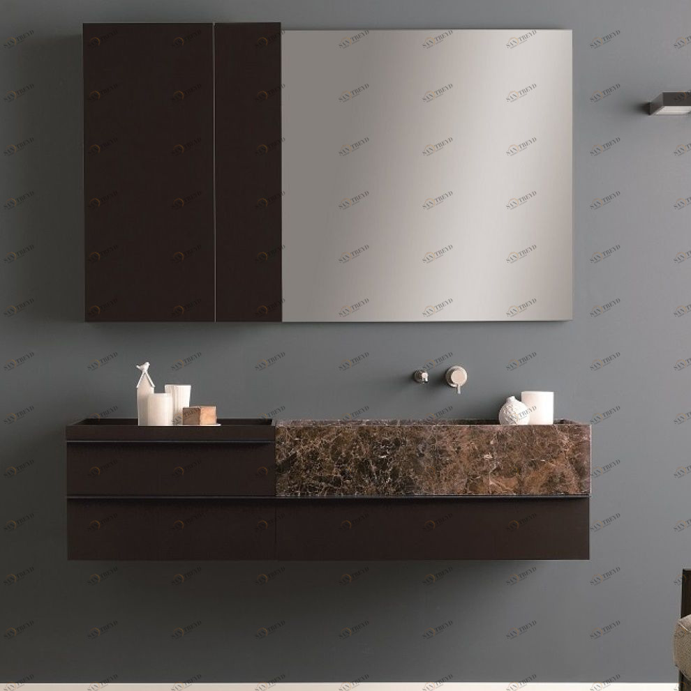 Toscoquattro Комплект мебели для ванной 03 PIANO мокко матов 24A12LO08PN2BE