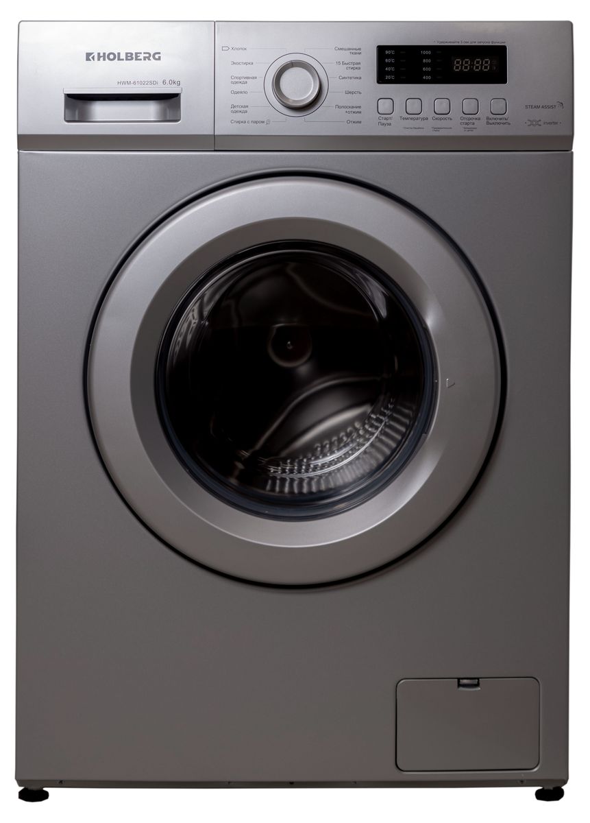 9182424 Стиральная машина HOLBERG HWM 61022SDi серебристый STDN-0076327