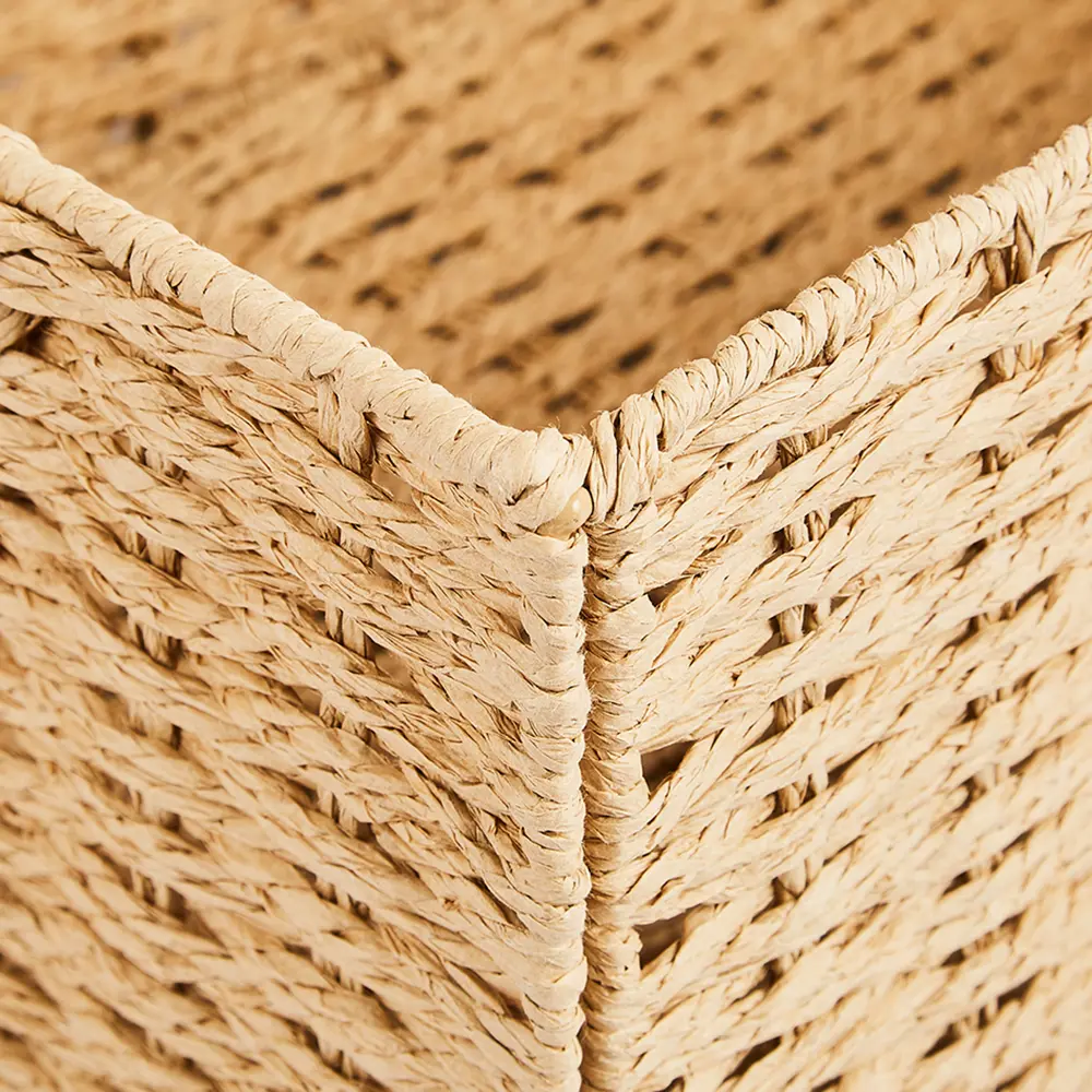 Корзина с крышкой для хранения 38x18x28 см бумага цвет бежевый 89344350 STLM-2088075 SPACEO Kub - Вид №7