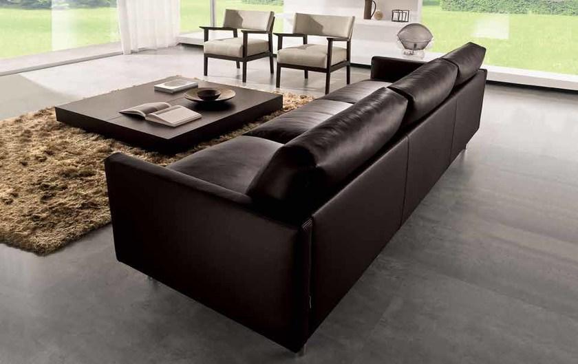 CTS SALOTTI 3-х местный кожаный диван Light sun-id-1447481 - Вид №3