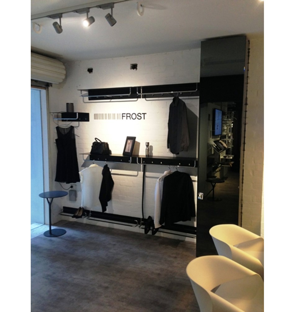 FROST Полка для обуви RADA, 100cm » черная / полированная Сталь Черный / полированный W5002-B  - Вид №9