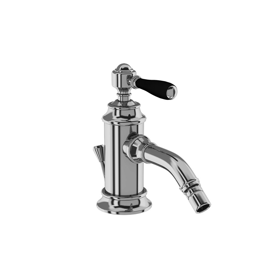 Burlington Arcade Смеситель для биде, однорычажный, Arcade, со сливным клапаном Никель с рукояткой крейцкопфа ACL13N  - Вид №5