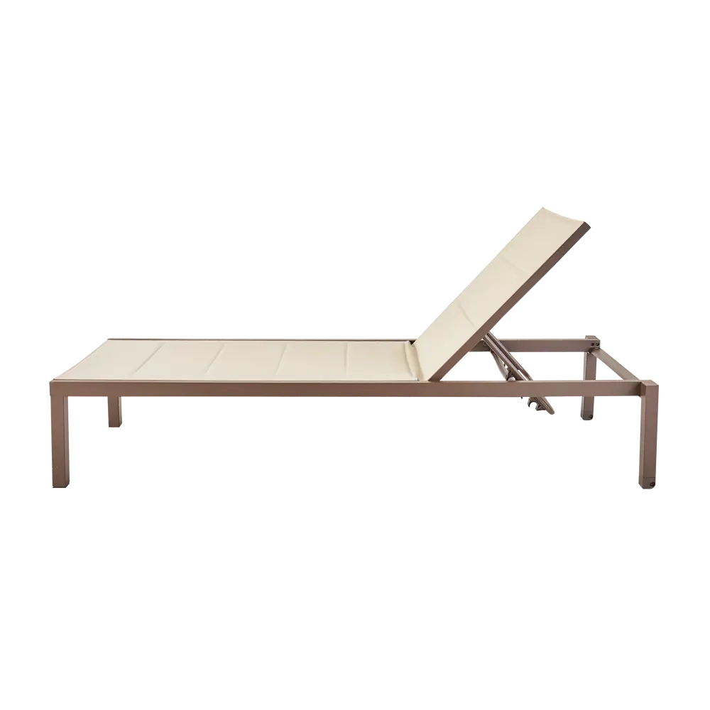 Шезлонг Naterial Aquila II 200x36x75 см алюминий/текстилен бежевый/коричневый 84494103 STLM-2085430  - Вид №7