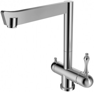 Смеситель ZorG Inox Lora SZR-1017-7B для кухонной мойки, сталь