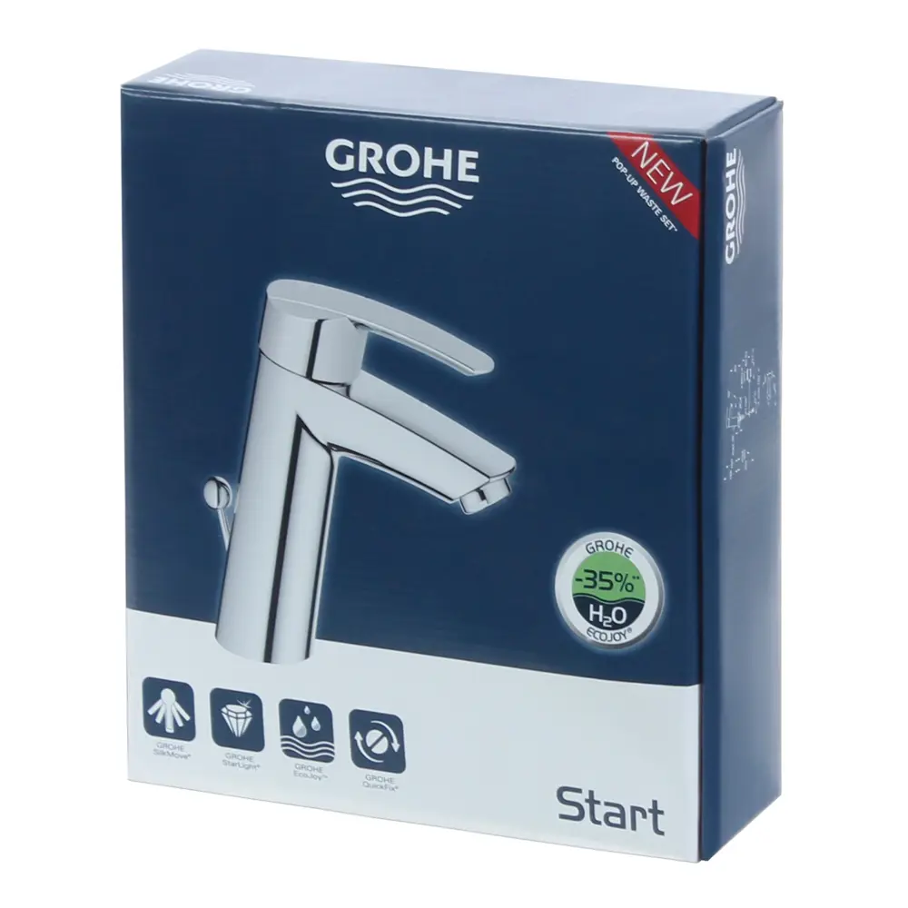 Смеситель для раковины Grohe Start New 23455000 однорычажный цвет хром 81971405 STLM-2037702  - Вид №4