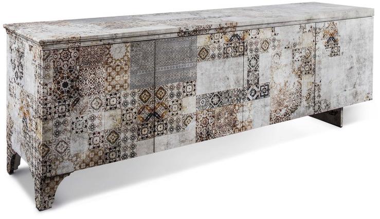 MOMENTI Буфет из стекловолокна с распашными дверцами Crazy home furniture - maiolica collection sun-id-1391001 - Вид №1