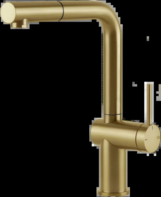 Смеситель для раковины 60433 716 Gessi Inedito PVD С ЗОЛОТОЙ ЩЕТКОЙ