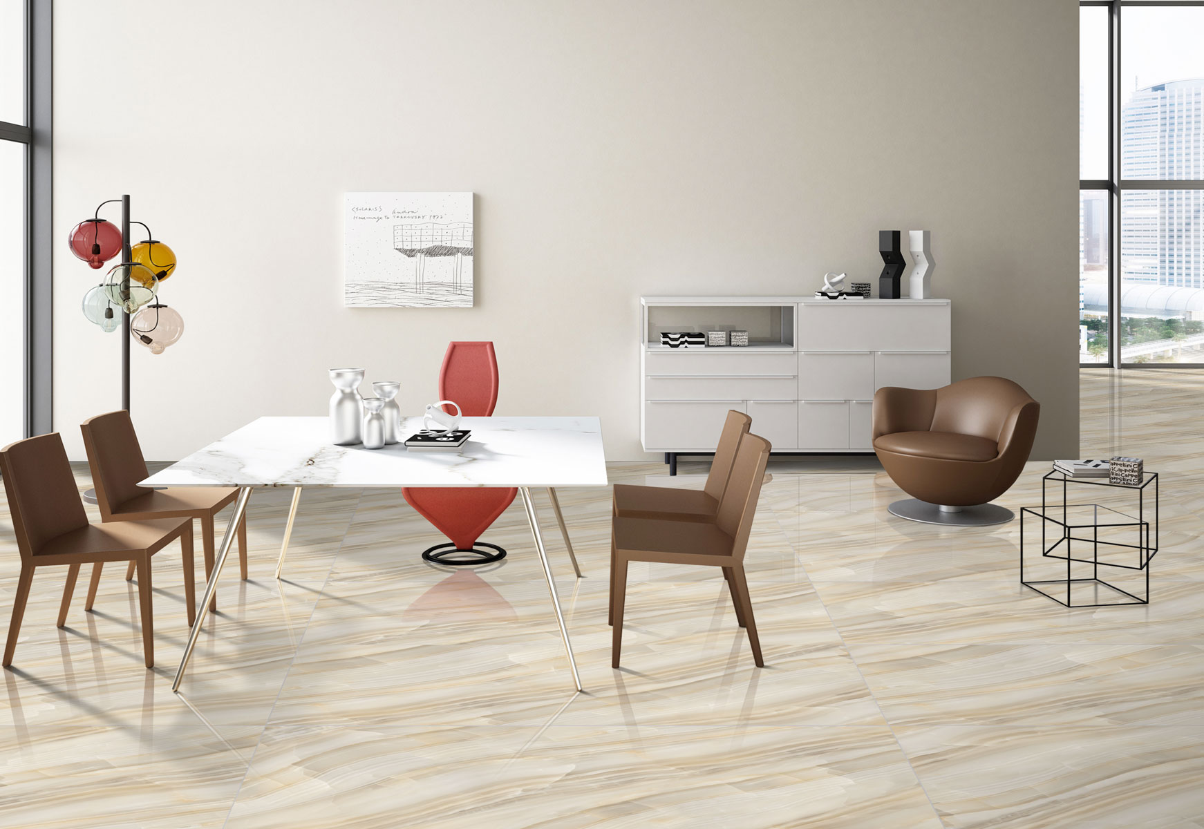 Роскошь мрамора в вашем доме: керамогранит Palacio STP-ST498 INCOLOR - Вид №4