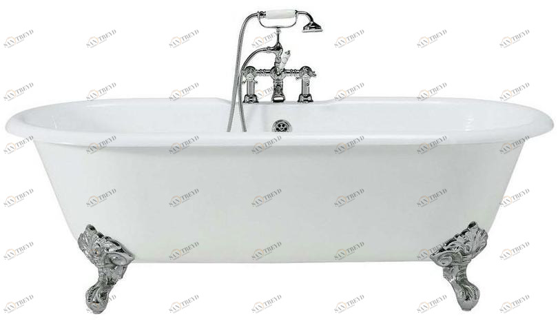 Gentry Home Отдельностоящая чугунная ванна на ножках Vasche da bagno in ghisa sun-id-1499643