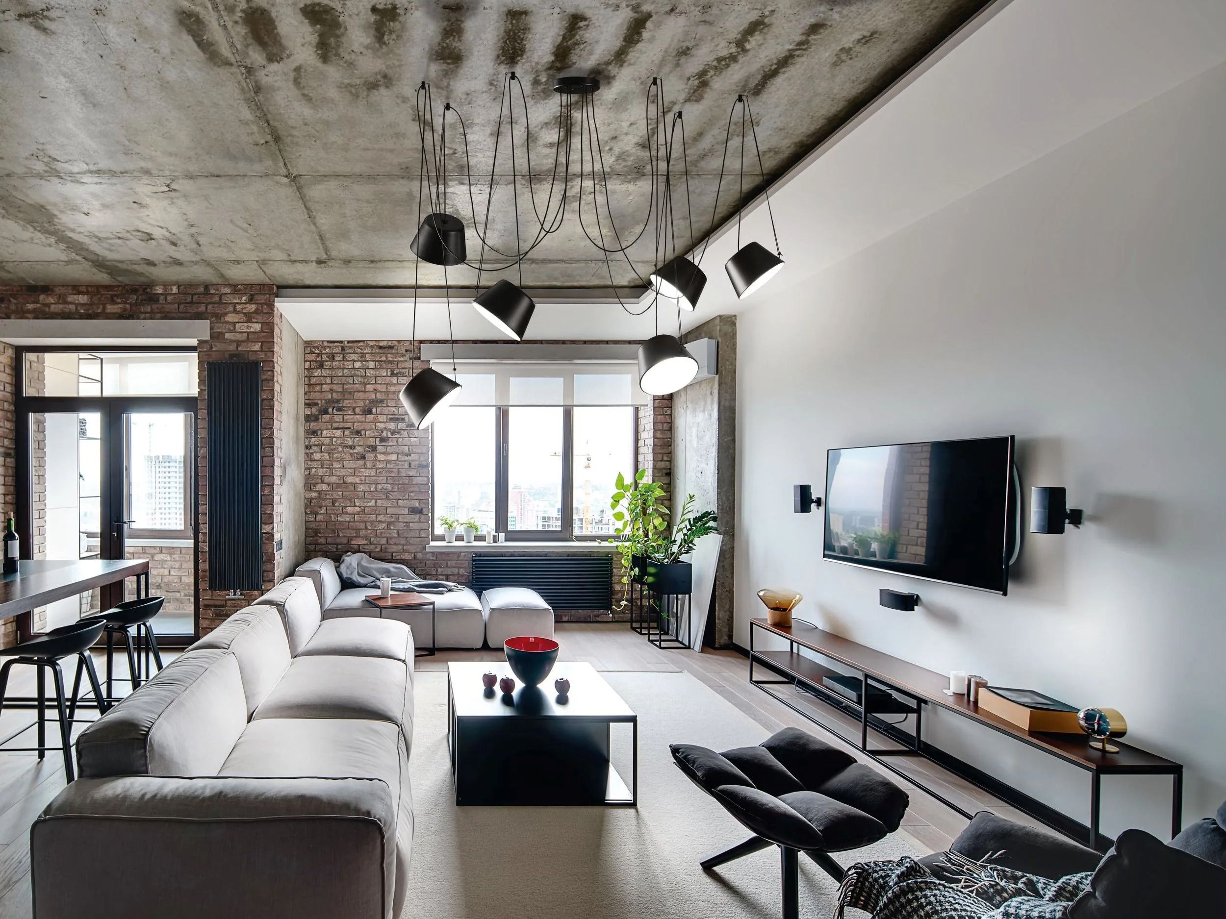 Регулируемая металлическая светодиодная подвесная лампа Olé Lighting Sento ARCH-00022679 - Вид №4