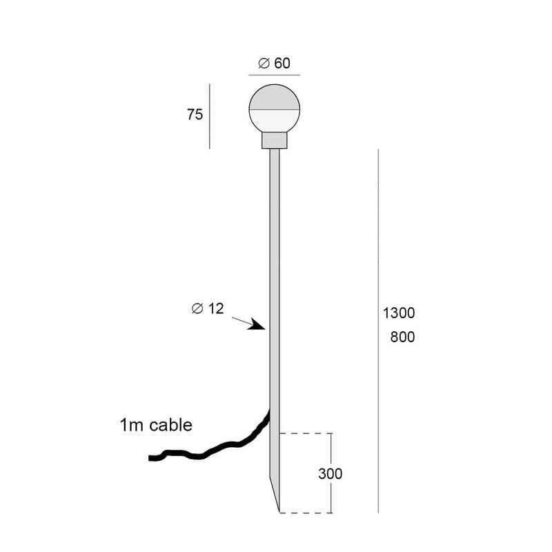Металлический светодиодный световой столб BEL-LIGHTING DION ARCH-00076536 - Вид №2