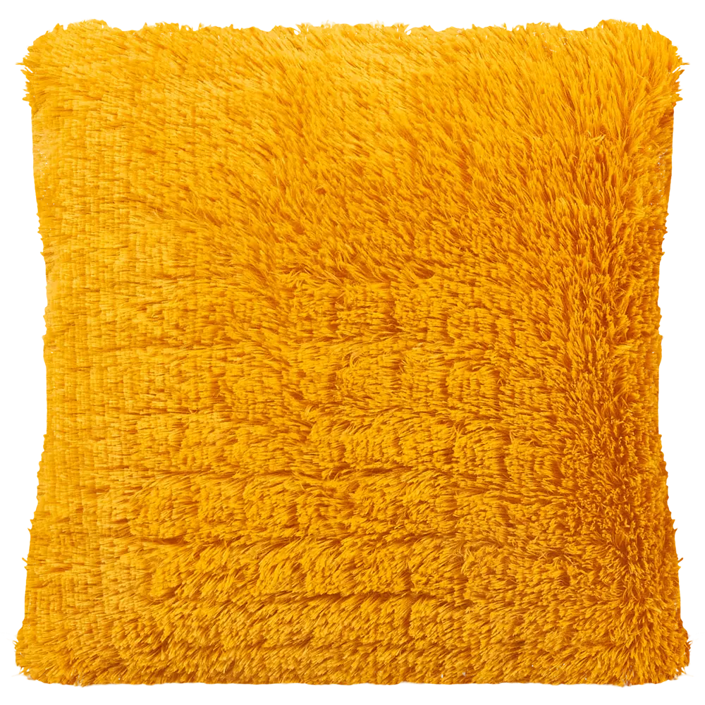 Подушка Искусственный мех 40x40 см цвет желтый Eclair STLM-2207424