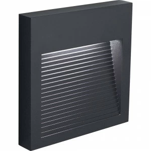 Уличный светильник светодиодный накладной 12,5х12,5 см темно-серый 4000K Feron 41177 FERON  00-3956101 Серый