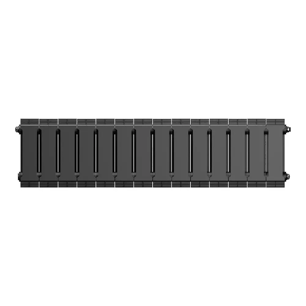 Радиатор секционный Royal Thermo Pianoforte 200/100 14 секций боковое подключение биметалл черный 86733723 STLM-2164681  - Вид №2