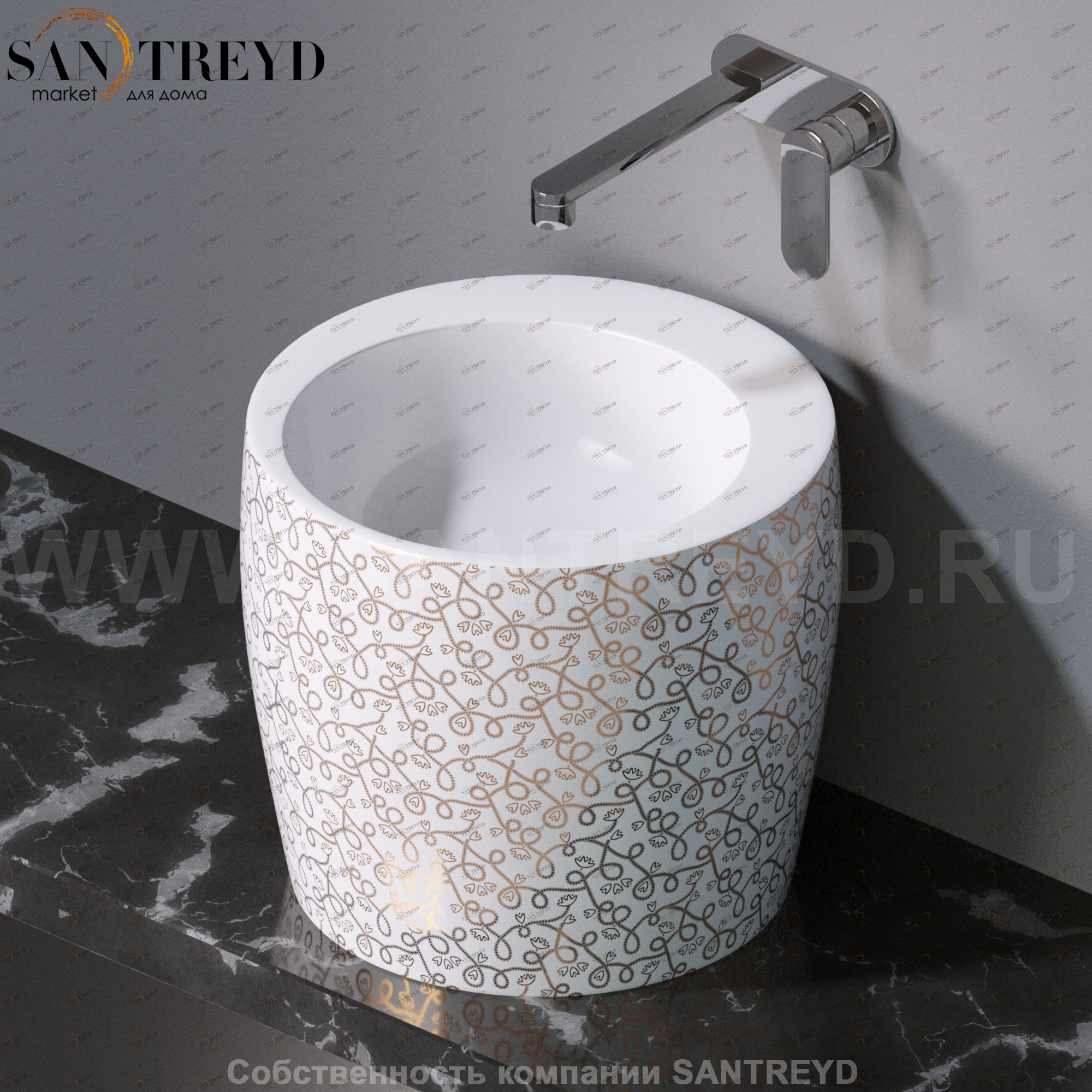 L101400G Накладная раковина на столешницу  круглая A. e T. Italia TOTEM AeT ITALIA