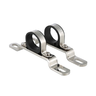 VTc.130.INS.0600 Пара низких кронштейнов для коллекторов из нержавеющей стали Valtec 1" 