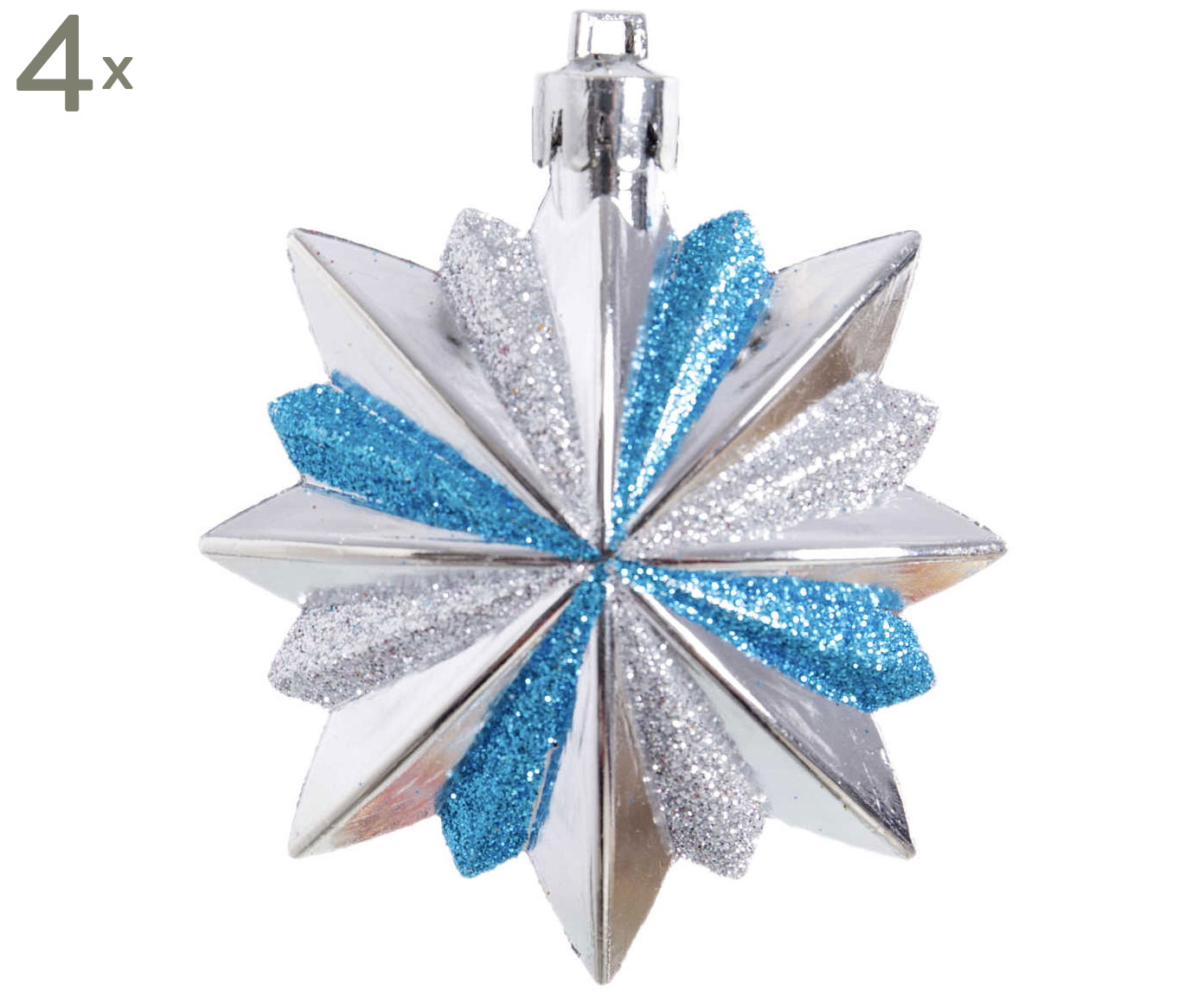 DZ-087-909 елочная игрушка, набор 4шт TO4ROOMS  - Вид №1